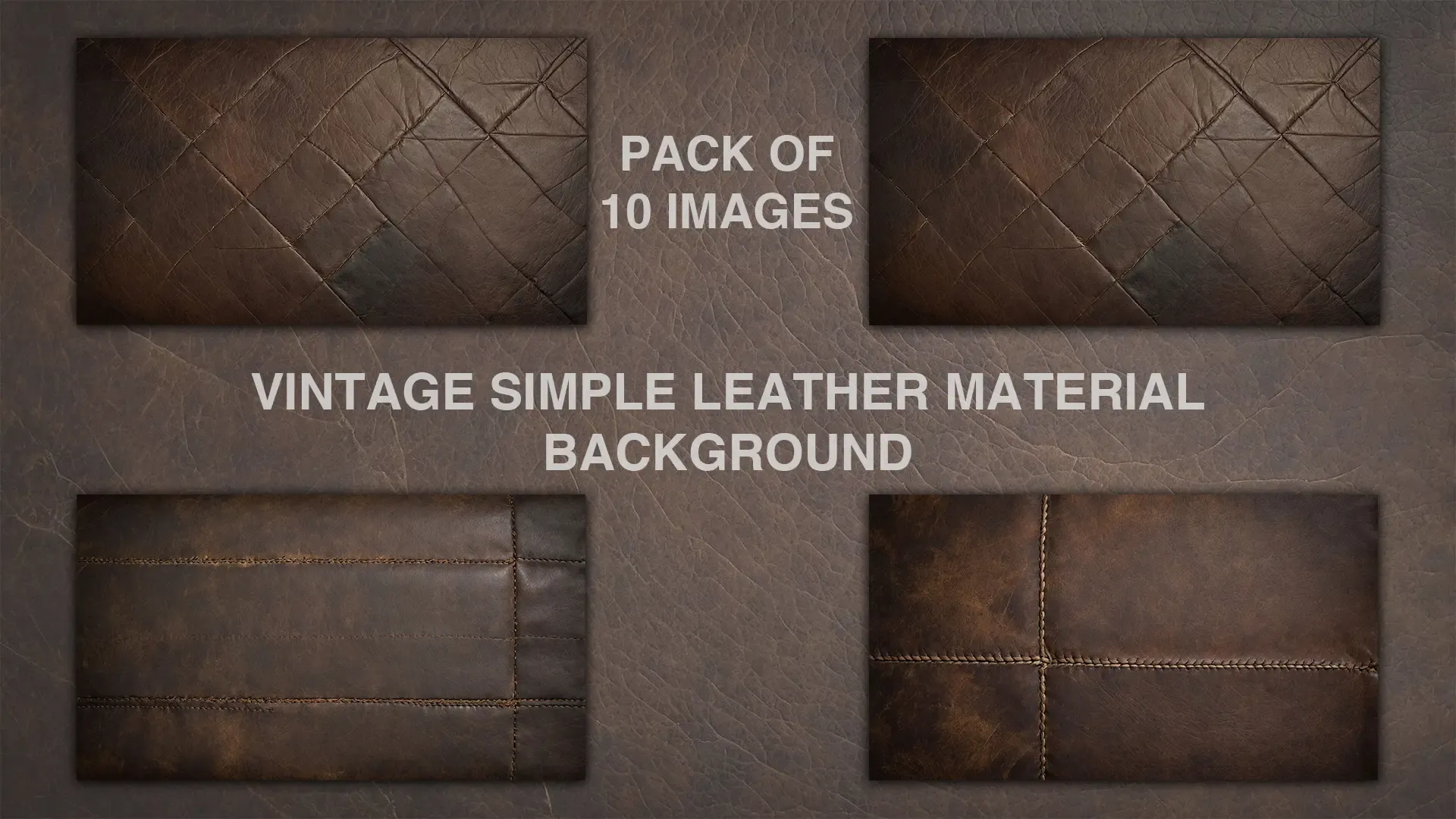 Vintage Leather Texture Collection Simple Brown Leather Backgrounds